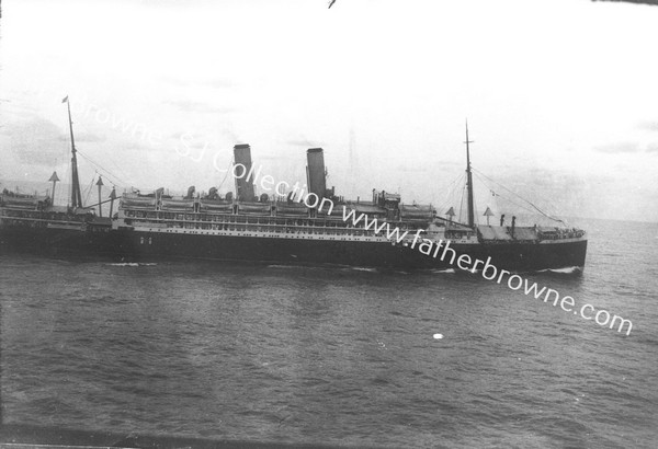 IN THE INDIAN OCEAN : PASSING THE S.S. 'ORMONDE'